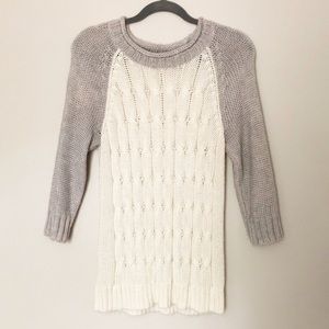 Baseball tee style sweater